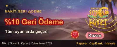 Haftalık VIP Nakit İadesi (Cashback) promotion banner
